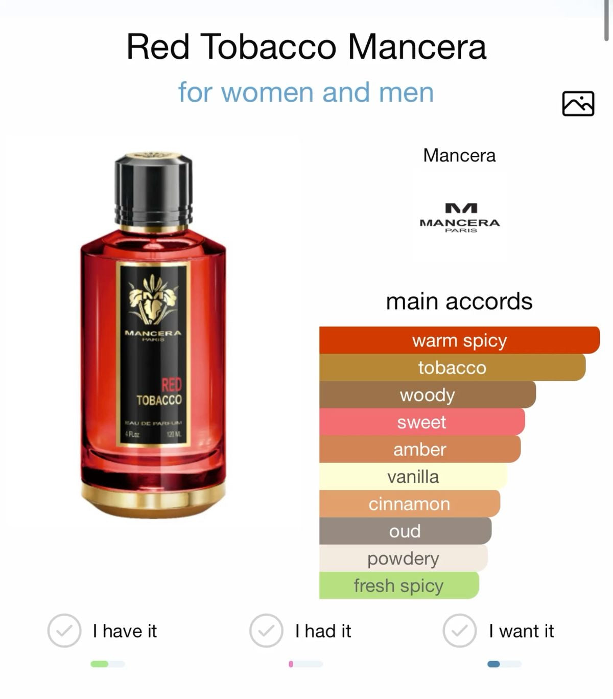 Mancera Red Tobacco