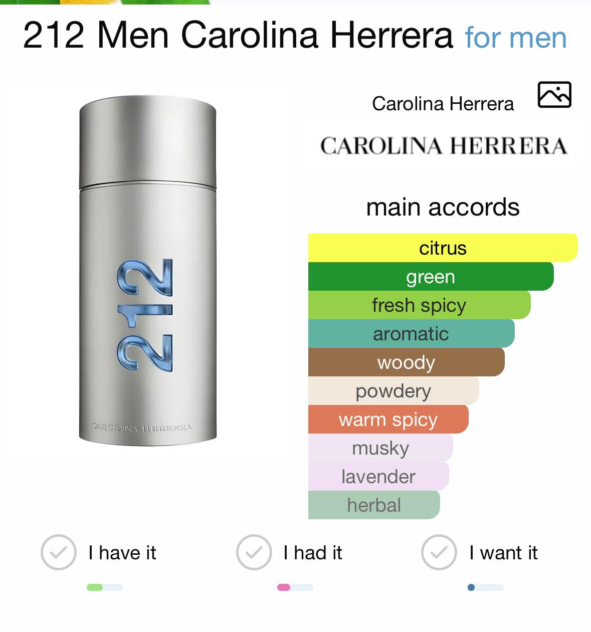 212 NYC Men Carolina Herrera