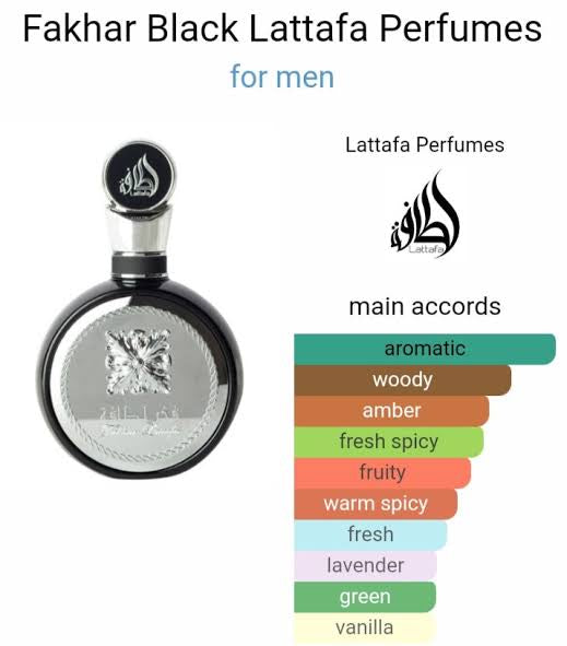 عطر فخر لطافه الاسود