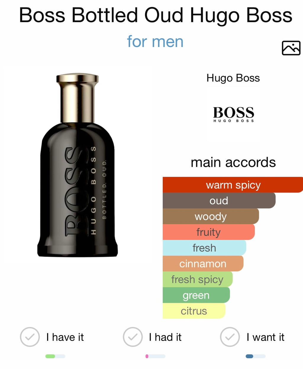 Boss Bottled Oud Hugo Boss