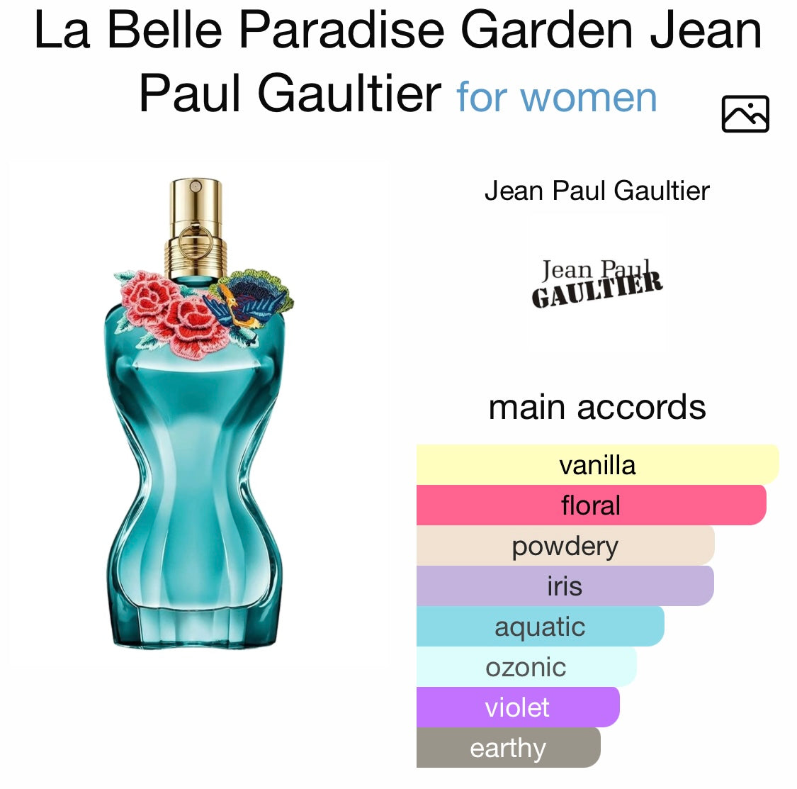 La Belle Paradise Garden Jean Paul Gaultier