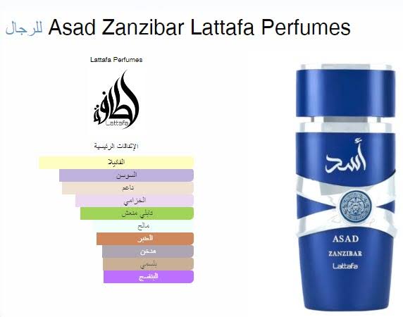 عطر اسد الازرق زنجار